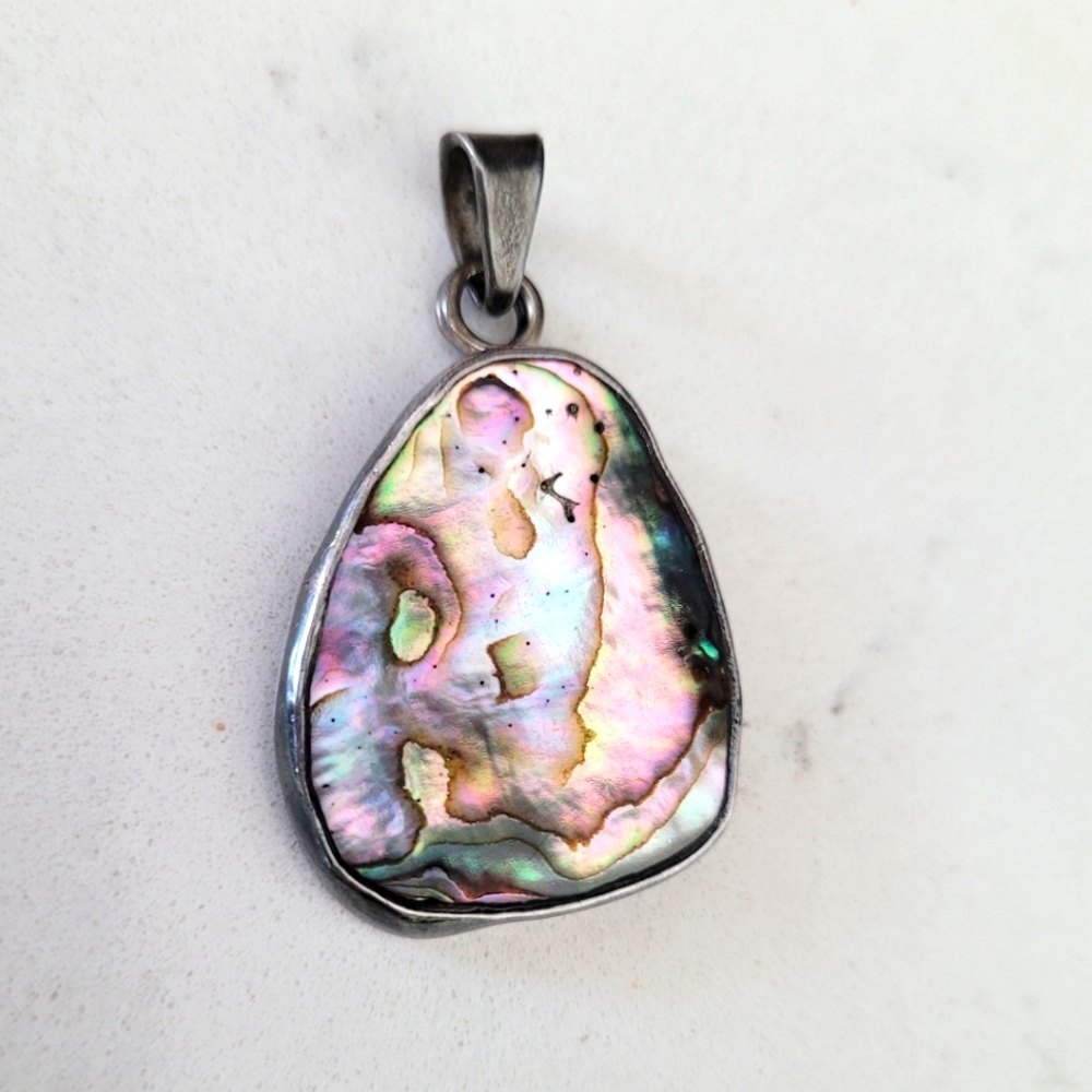 Sterling Abalone Pendant (no chain)